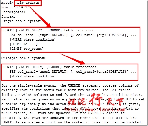 烂泥：mysql帮助命令使用说明_mysql_39