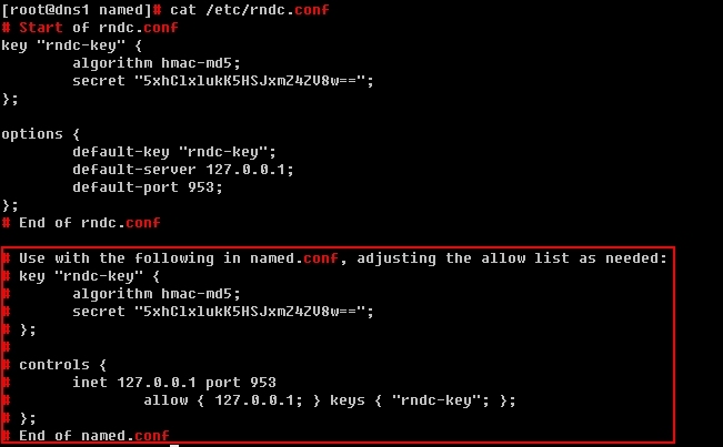 CentOS6服务管理之DNS-RNDC管理DNS的实现_bind安全配置
