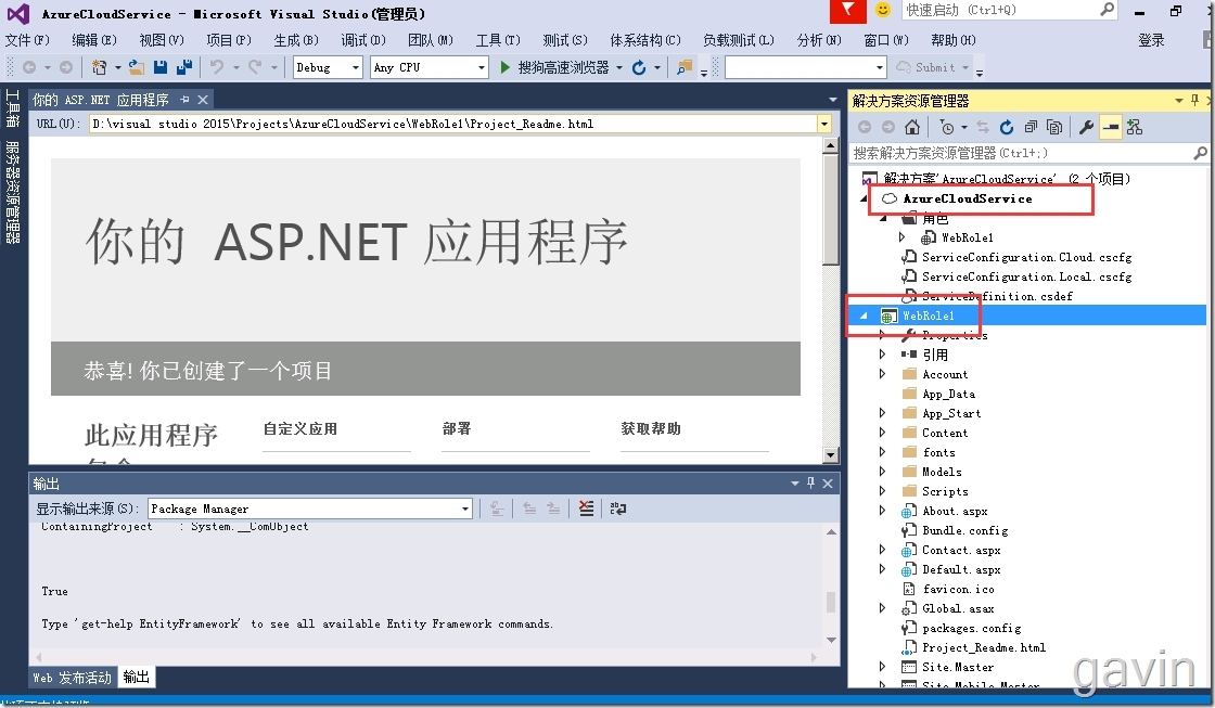 Visual Studio2015发布web站点到windows azure Cloud Service（PAAS）_visual studio2010_10