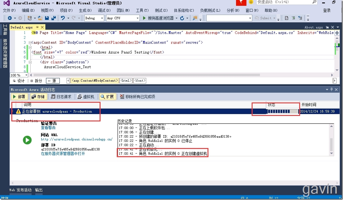 Visual Studio2015发布web站点到windows azure Cloud Service（PAAS）_visual studio2010_20