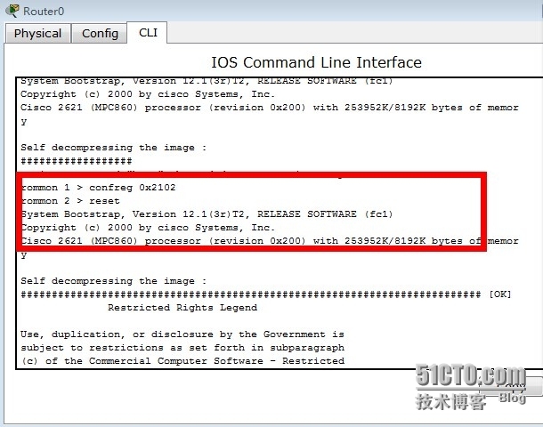 路由器的恢复出厂设置、修改特权密码、备份配置文件和升级操作系统实际操作_interface_03