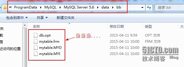 如何导入外部的frm、MYD、MYI文件到自己的mysql上查看_mysql_04