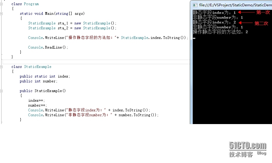 C# static 干货全解析_ 静态字段_02