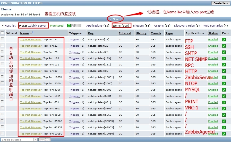 zabbix自动监控Linux端口 , 自动和手动监控windows端口 ，zabbix自动监控windows服务_zabbix_10