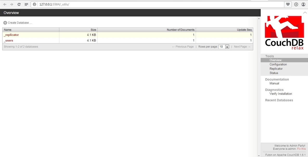 Apache CouchDB安装及入门    _NoSQL