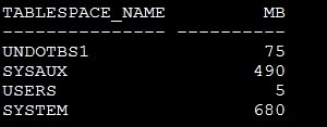 Oracle查询表空间使用情况_Oracle查询表空间使用情况_03