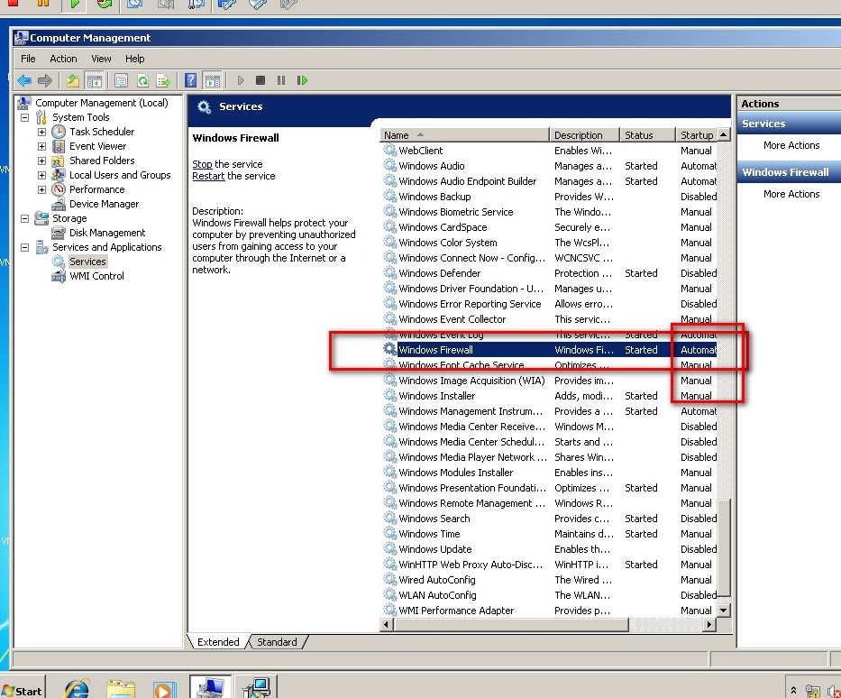 虚拟化--005 horizon win7安装view agent的时候提示防火墙服务被关掉-这里要开启并是automatic_防火墙