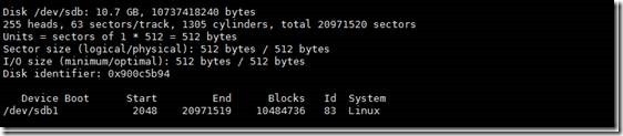 Linux磁盘管理及文件系统管理中命令的使用_target_06