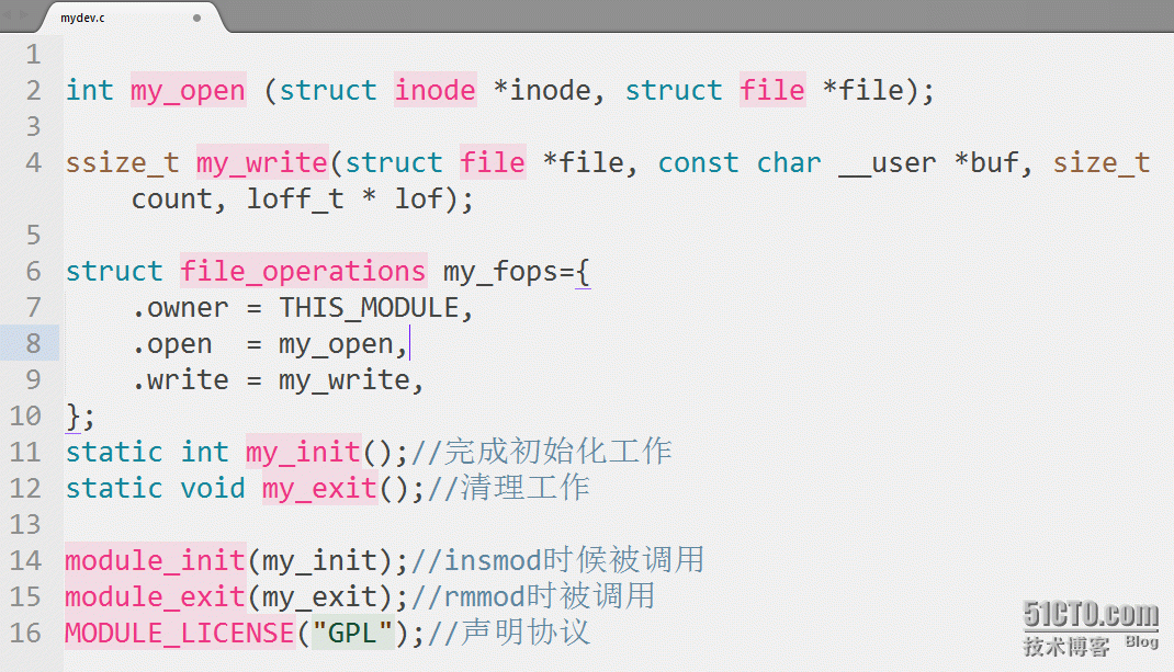 Linux设备驱动基本框架（字符设备）_应用程序_02