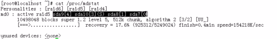 创建一个10G可用空间的RAID5_RAID_05