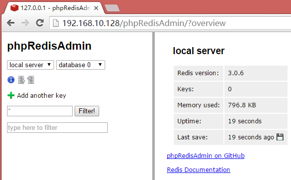 Redis的安装和使用之二------phpredis与phpRedisAdmin_使用一二