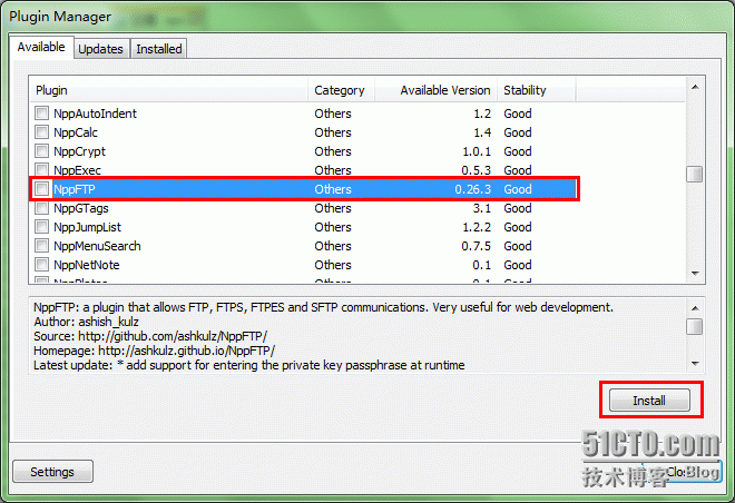 Notepad++插件之ftp/sftp远程编辑功能_sftp_02