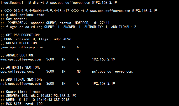 Linux中DNS配置和应用_正向解析 反向解析 子域授权 _79