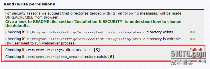 在VertrigoSev中搭建Testlink全过程_Checking if /var/tes_03