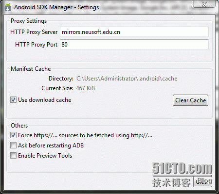 android sdk manager 更新失败，国内的镜像地址_android sdk manager 