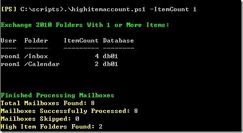 PowerShell-Exchange：Check High Item_exchange_02