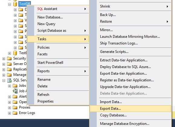 SQL SERVER几种数据迁移/导出导入的实践_Server