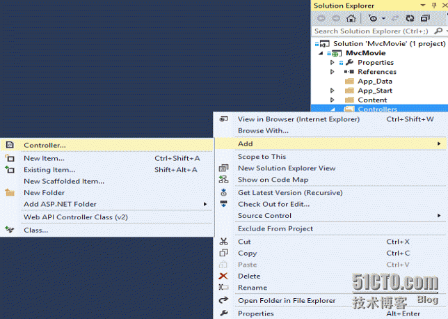 LearnMVC5-AddController_控制器、controller、view、