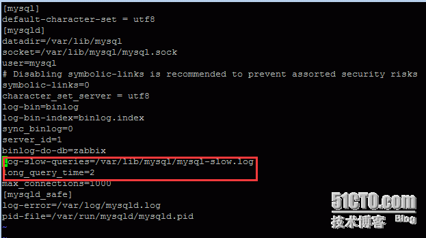 mysql开启慢查询日志及验证过程_配置文件_02