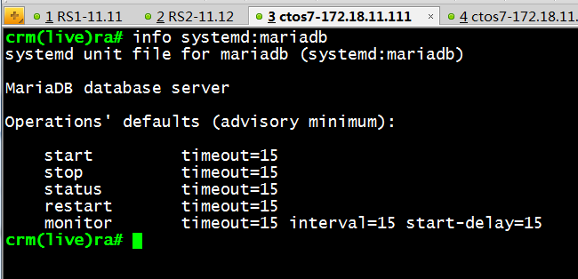 corosync v2 + pacemaker 高可用mariadb服务_基于