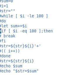 shell下的基础程序题练习_各种求和_03