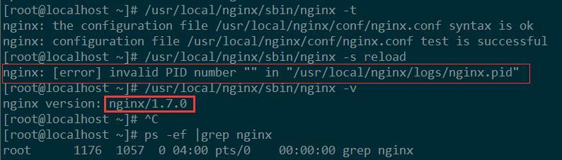 nginx: [error] invalid PID number "" in "/usr/local/nginx/logs/nginx.pid"_error   nginx &