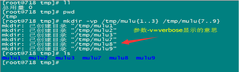 mkdir常见参数使用演示_already_05