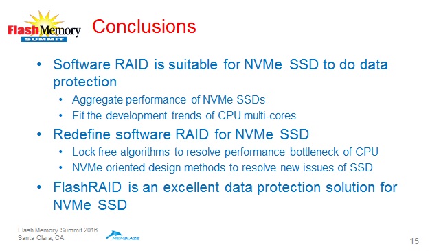 在北美闪存峰会上的报告——NVMe SSD数据保护技术_ RAID_14