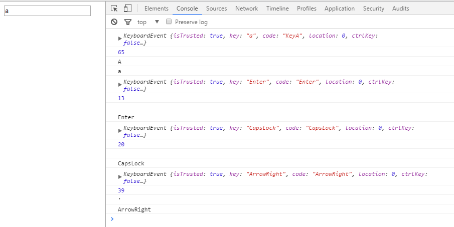 键值 keyCode事件属性_javascript_02