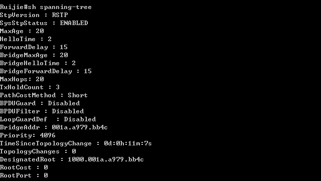 实验六 快速生成树配置_RSTP_04