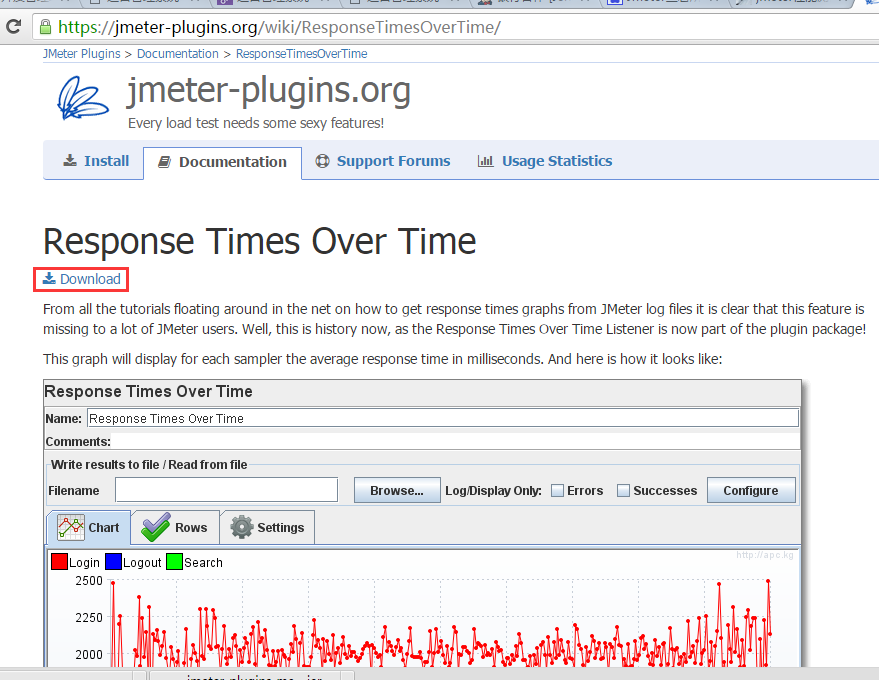 Jmeter查看QPS和响应时间随着时间的变化曲线_插件_02