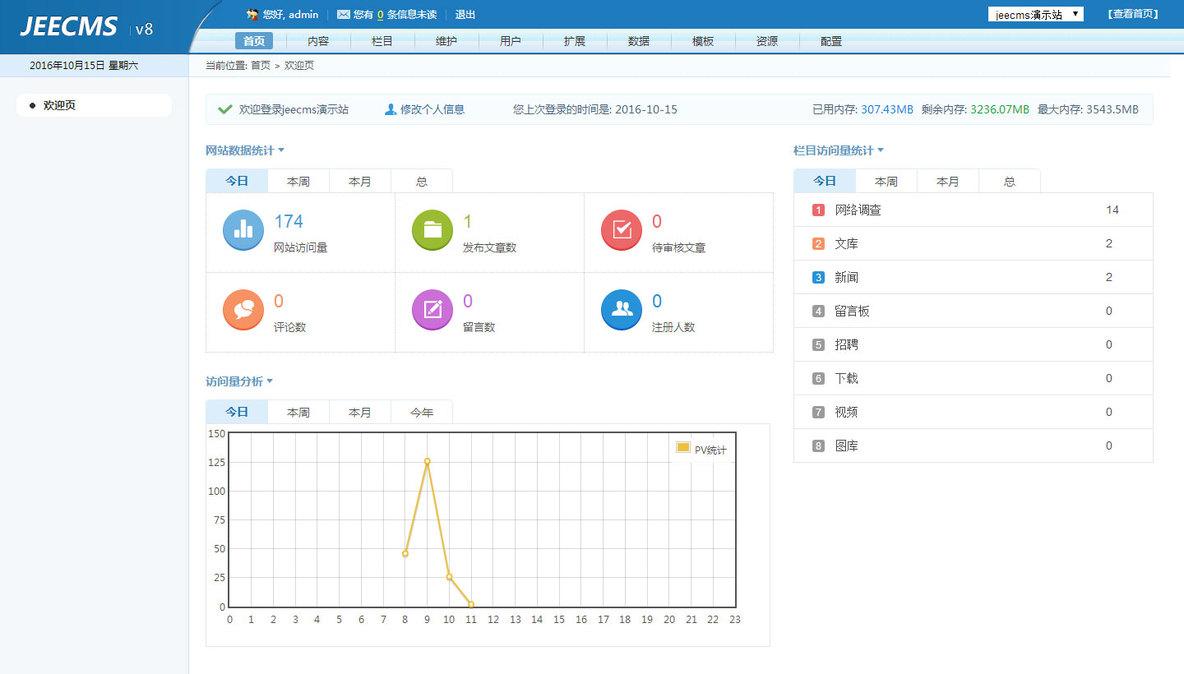 JEECMS v8 发布，java 开源 CMS 系统_内容管理_03