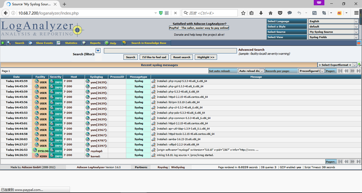 搭建[ rsyslog+loganalyzer+mysql ] lamp组合型日志服务器_rsyslog_04