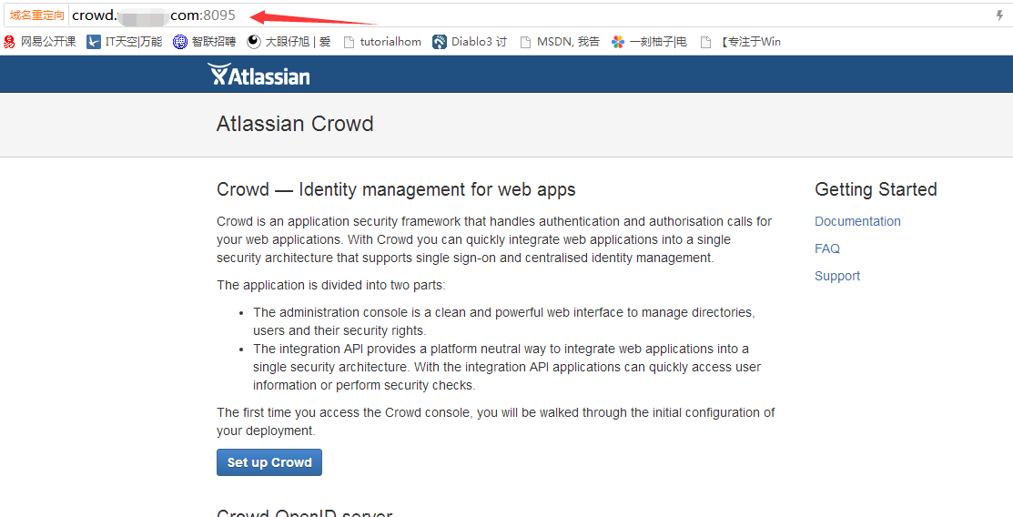 Centos 6.5 安装 Atlassiana Crowd+JIRA+Confluence(Wiki)之二 Crowd篇（Crowd 2.8）