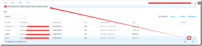 删除Microsoft Azure EA子账户_ 取消Azure 订阅