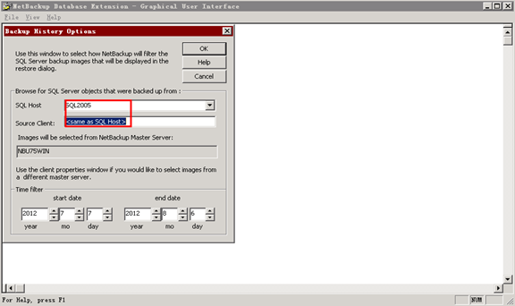 NBU  异机恢复 SQL Server_ Netbackup7_03