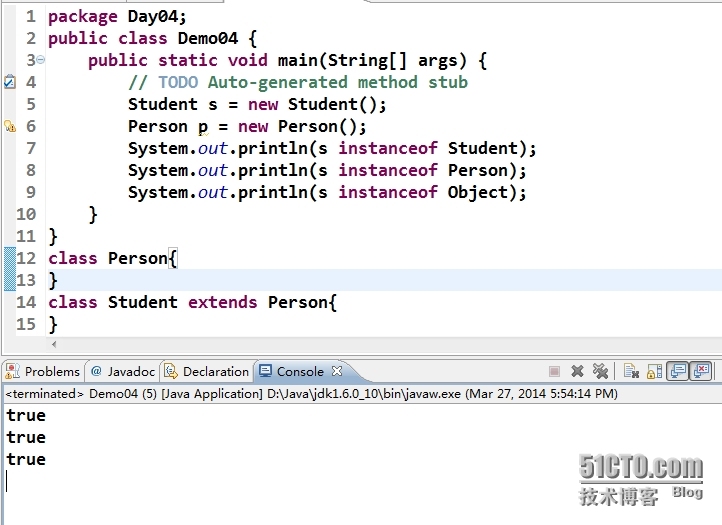 java 中 instanceof 关键字_关键字