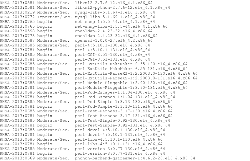 RH413 UNIT 1 TRACKING SECURITY UPDATES_CVE、RHSA、_09