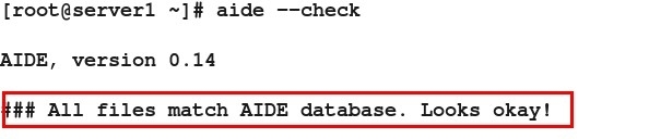 RH413--用AIDE监控文件的改变_AIDE_09