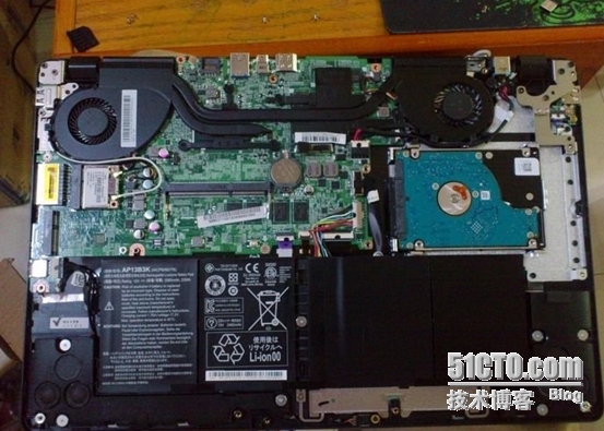 Acer v5-573G 笔记本拆电池 教程_笔记本拆电池