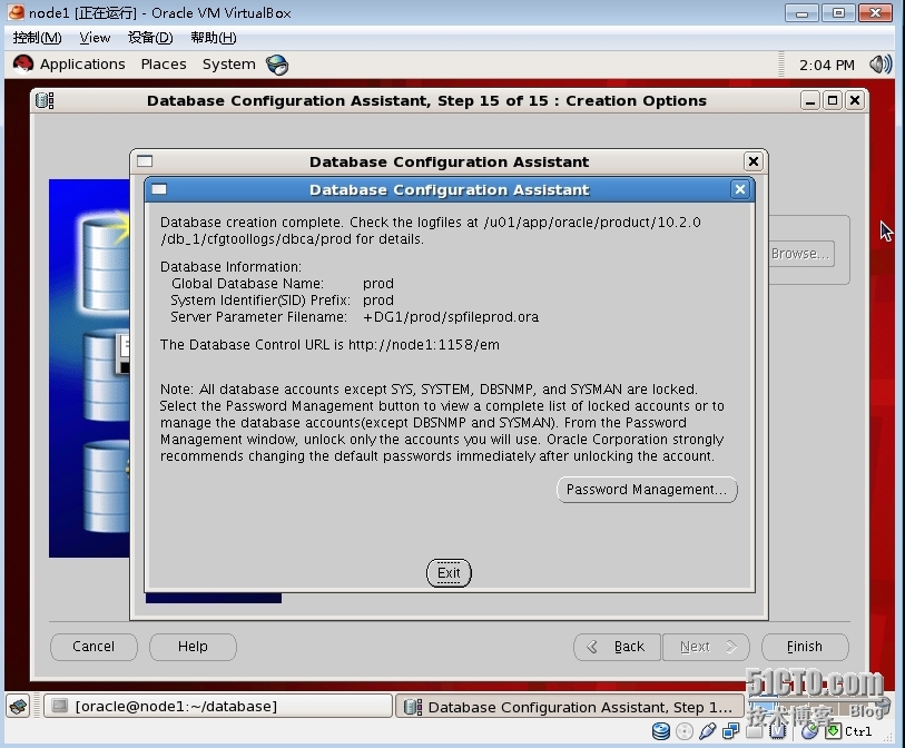 RedHat EL5 安装Oracle 10g RAC之--建库_Oracle_16