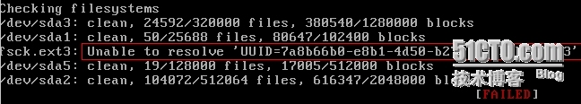 系统启动时出现 An error occurred during the file system check._软件包_05