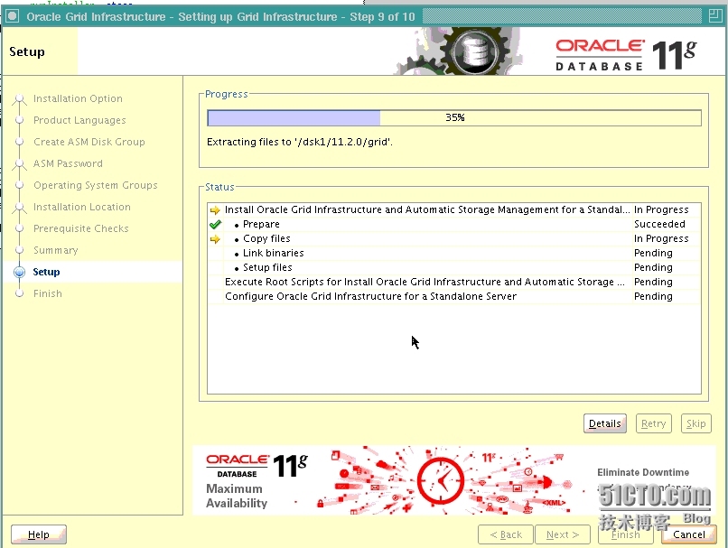 Oracle DataBase单实例使用ASM案例(2)--Oracle 11g之GI安装_Oracle_06