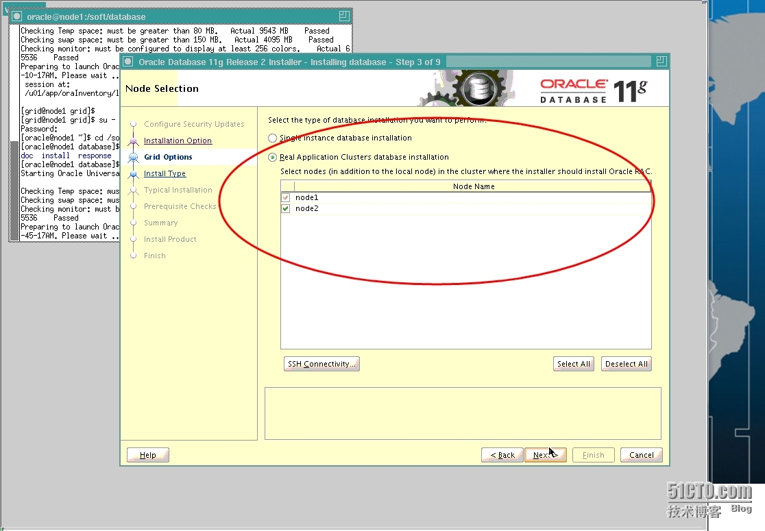 Oracle 11gR2构建RAC之（5）--安装Oracle并建库_构建_03
