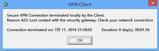 在Win8下用cisco ××× Client连接时报Reason 422错误的解决方法_vpn