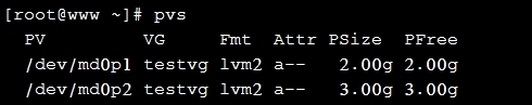 磁盘管理之基于软RAID的LVM_软RAID_08