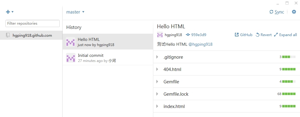 GitHub搭建简单的项目“Hello HTML”_RubyMien_18