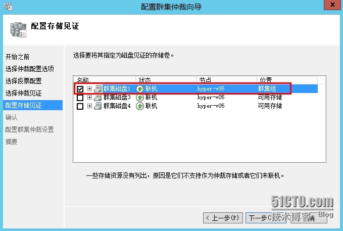 hyper-v高可用性之2、配置仲裁磁盘_仲裁磁盘_05