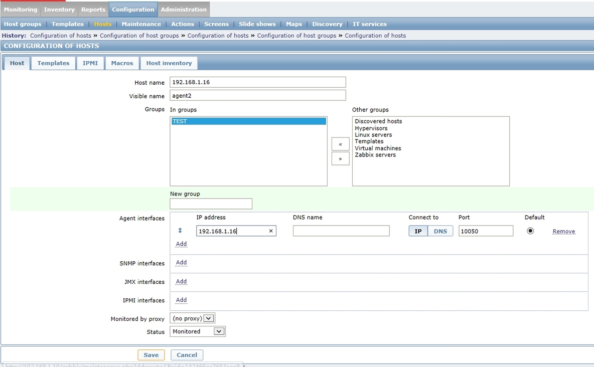 zabbix系列（二）：zabbix agent（Host配置）_ agent host_03