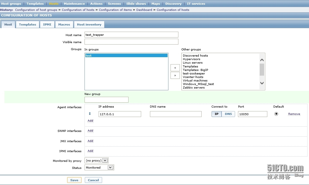 zabbix trapper方式监控_trapper